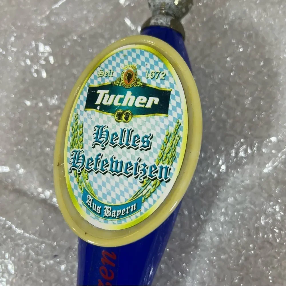 Tucher Helles Hefeweizen beer tap handle